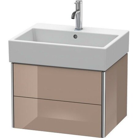 Duravit Xsquare Wall-Mounted Vanity Unit Cappuccino High Gloss XS419308686